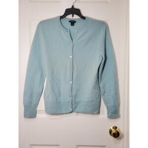 Privé Cashmere Women’s Sweater Set Size Small – Cardigan & Shell Light Blue